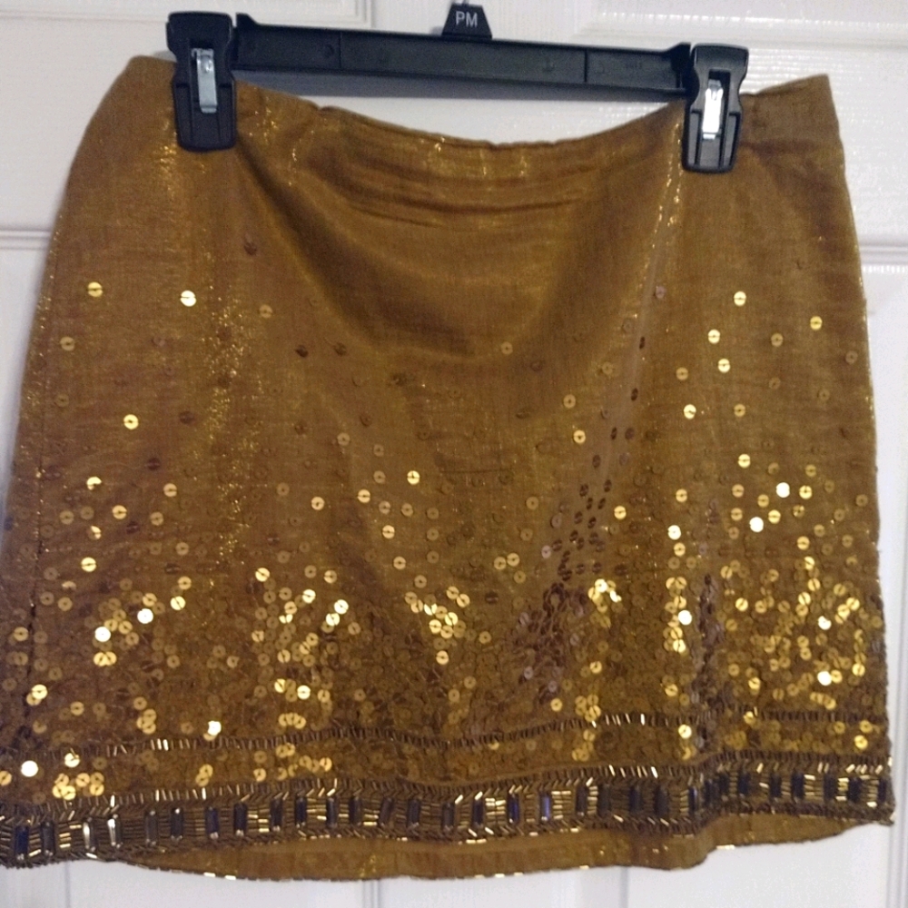 Sequin design Jennifer Lopez mini skirt